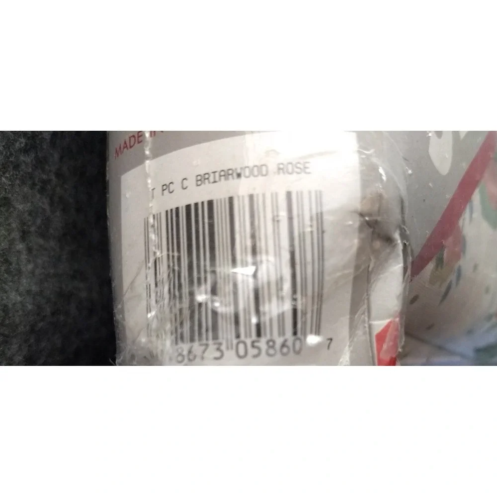 McCarthey Int'l Twin Sheet Set 3Pc Flat Fitted‎ & Pillowcase Briarwood Rose NOS